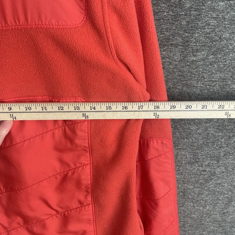 Nike Therma‎ Fit Hybrid Jacket Womens M Red Orange Fleece Puffer